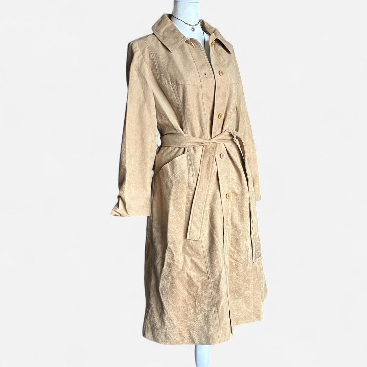 Suede Tan Trench Coat