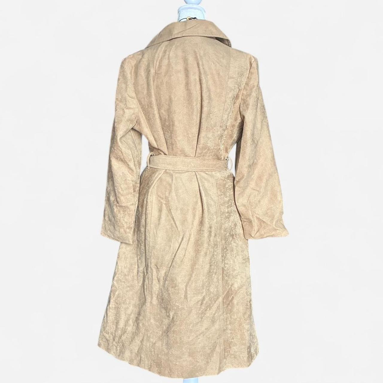 Suede Tan Trench Coat